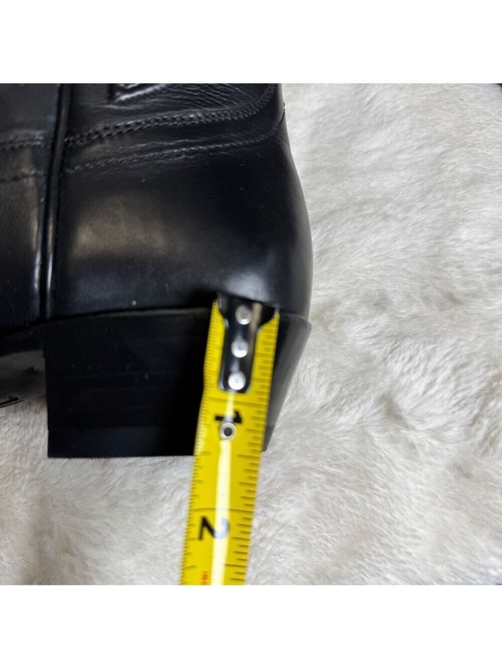 Frye Rosalind Braid Leather Wester Boot size 6 Black - Picture 9 of 12
